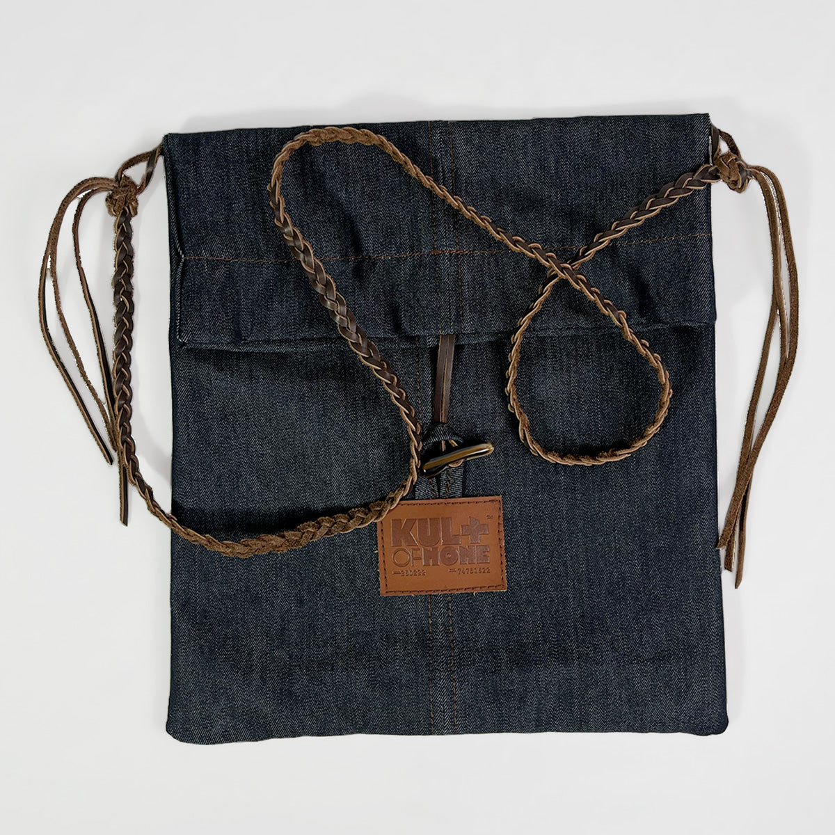 BLUE MESSENGER CROSS BODY BAG