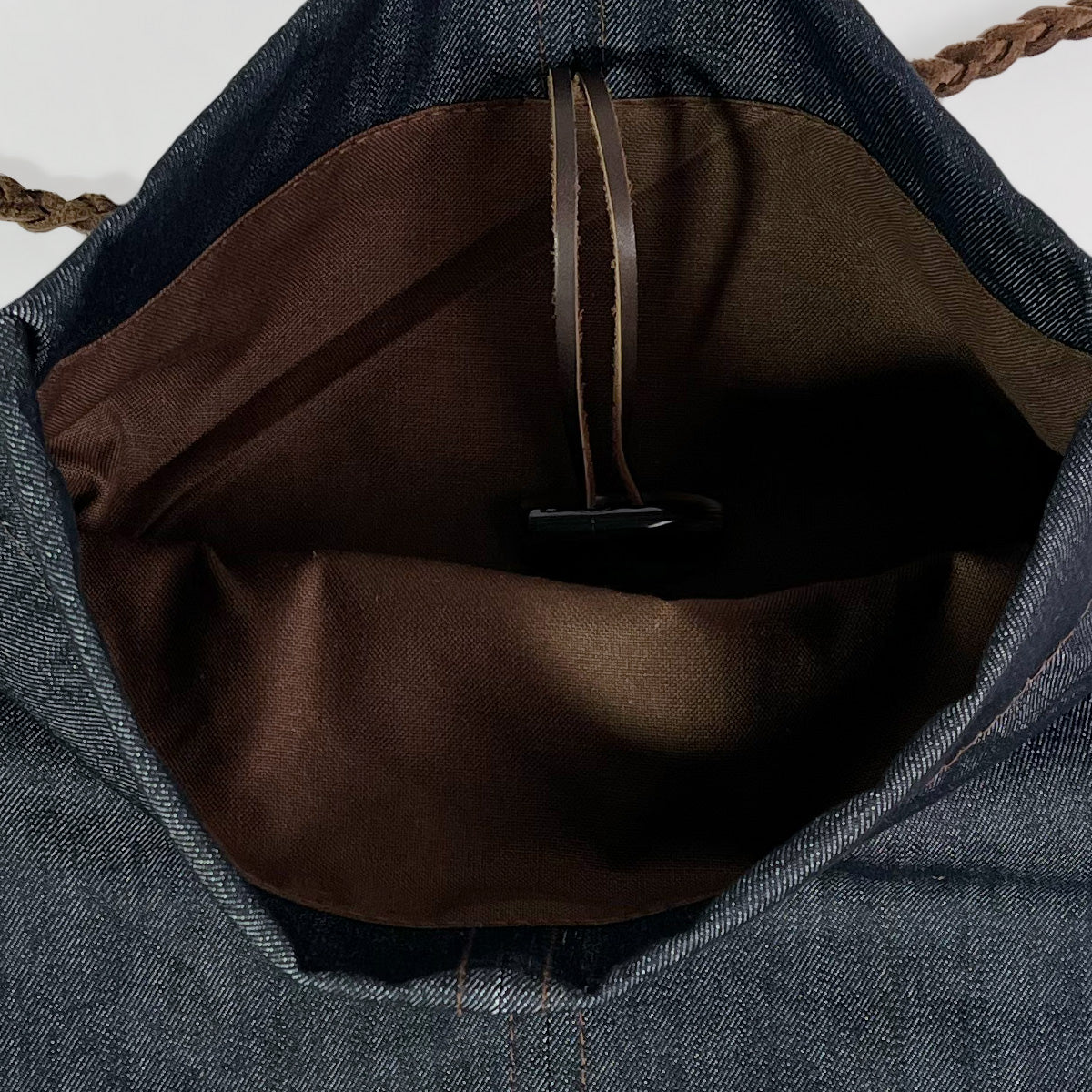 BLUE MESSENGER CROSS BODY BAG