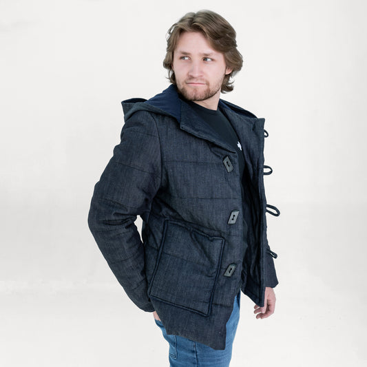 MAX - DENIM PUFFER JACKET